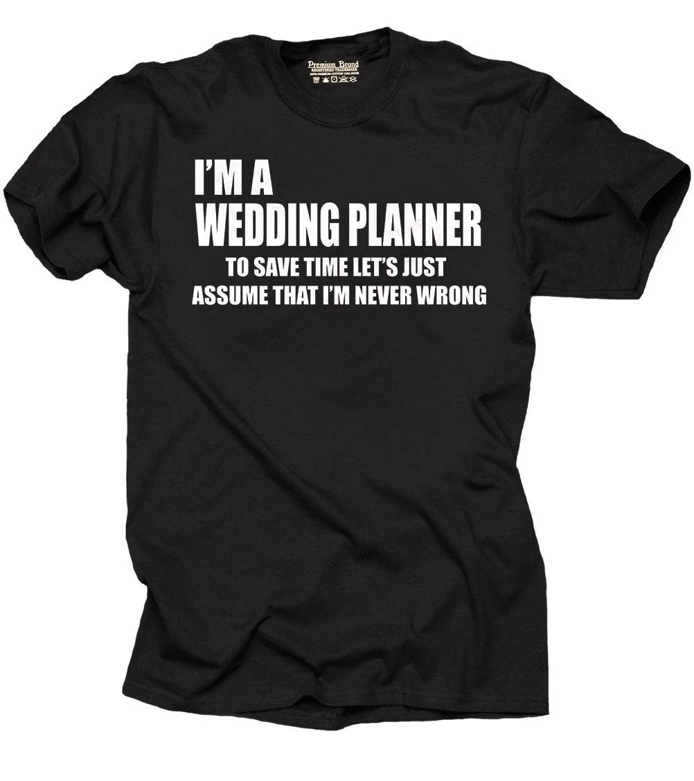 Wedding Planner T-T-shirt Wedding Manager organizer Tee T-shirt funny Tee T-shirt XL
