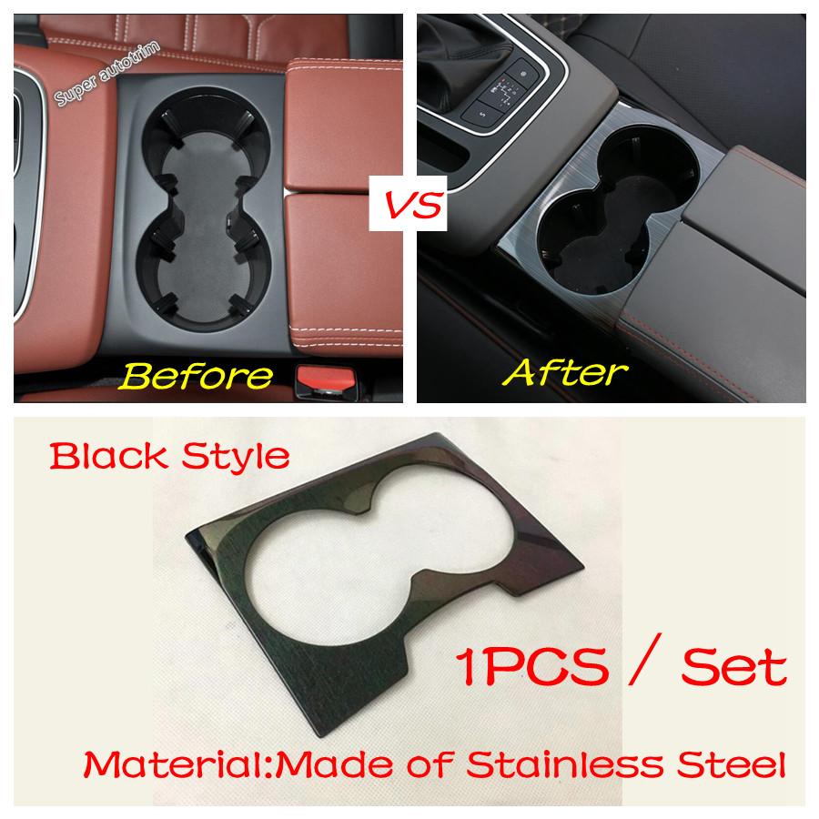 Central Console Front Water Cup Holder Panel Decoration Cover Trim Carbon Fiber Accessories For Citroen C5 Aircross 2018 - 2024