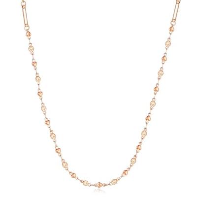 MAYA&CANA Stilvolles magnetisches Halsband für Damen mit zwei magnetischen Elementen, 200mt Chirurgenstahl Halskettenkette, 45cm, Geschenkbox enthalten (Rosa G