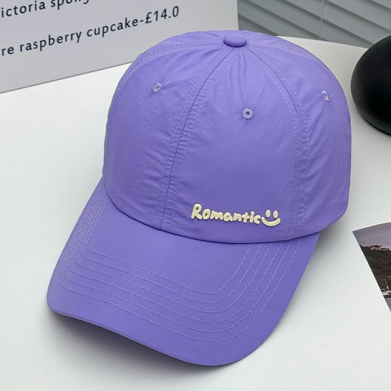 Letter Versatile Face Small Baseball Hat Female Spring and Autumn Student Quick Drying Sun Hat Sports Sunscreen Cap