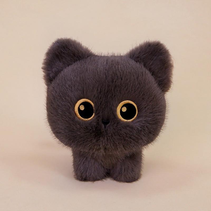 Black Cat Plush For Kids And Adults Super Soft Short Plush Sleep Companion