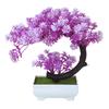 Fogliame Realistico Albero in Miniatura Pianta Artificiale Costruzione in Plastica