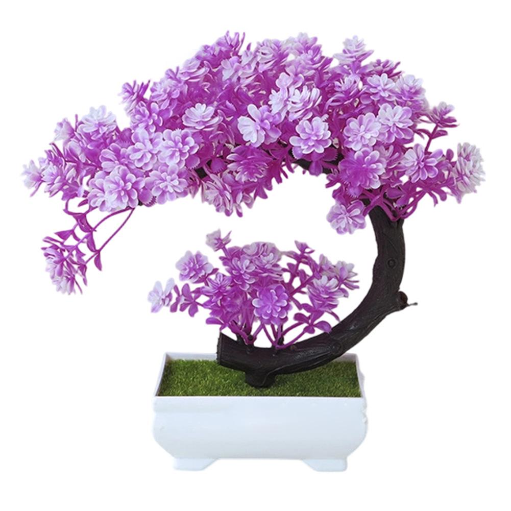 Fogliame Realistico Albero in Miniatura Pianta Artificiale Costruzione in Plastica