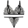 Damen Sexy Dessous BH Tanga Sets Ultradünnes Spitze Dessous Set Verführung Erotisch Offener BH Schrittloser Anzug Für Hübsche Mädchen