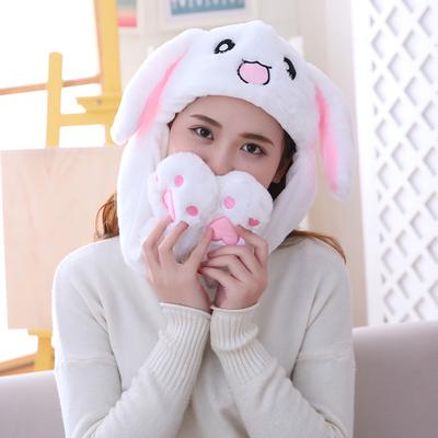 Cappello alla Moda con Orecchie da Coniglio in Peluche, Cappellino Dolce e Carino Anime Stitch Pikachu Unicorno, Cappello Simpatico da Animale Maiale Cane Criceto Cosplay