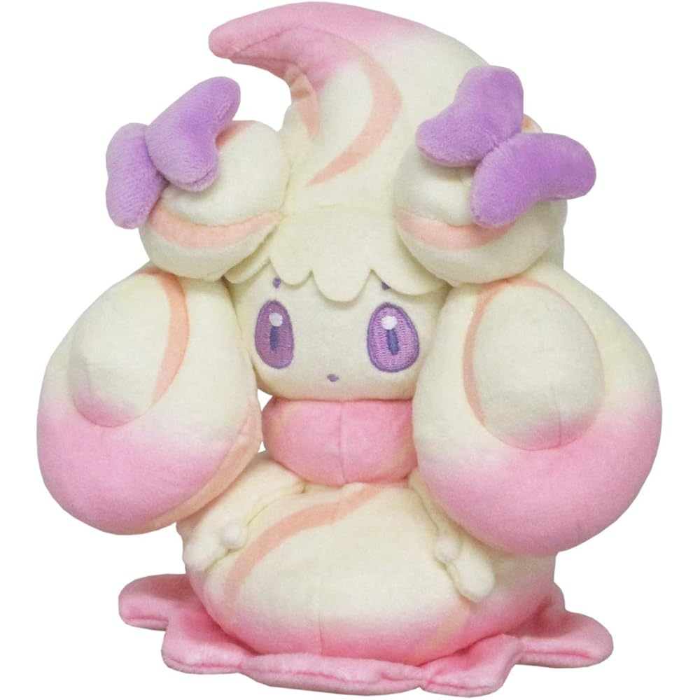 Sanei Trade Pokmon All Star Collection Mahoippu Ruby Mix Plush Toy 15.5x12.5x18cm Soft Stuffed Animal