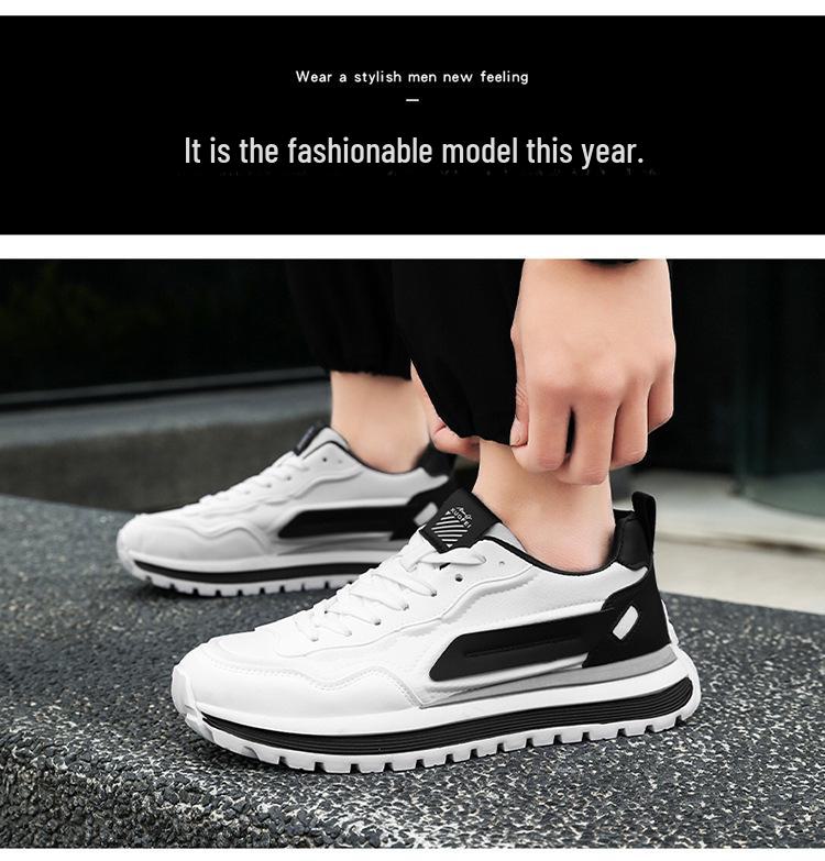 2024 Winter Breathable Men's Fashion High-End Sports Casual Shoes - Comfortable All-Match Daddy Sneakers