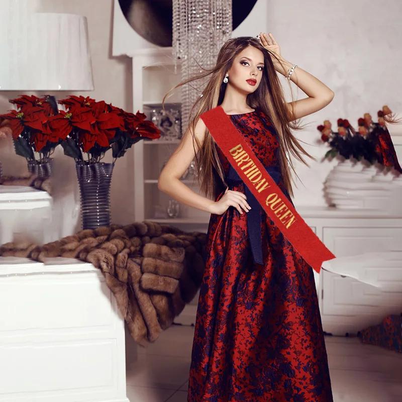 Happy Birthday Queen Girl Satin Sash 21 30 50 Birthday Sash Party Supplies Birthday Decoration Wedding Anniversary Decors