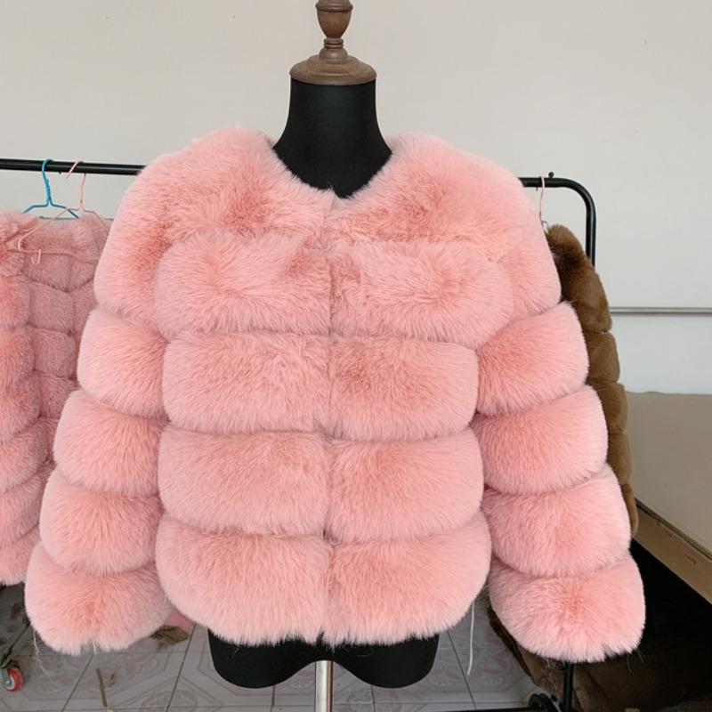 Fur Autumn and Winter New Warm Casual Splicing Women's Imitation Fox Fur Jacket Women's Clothing