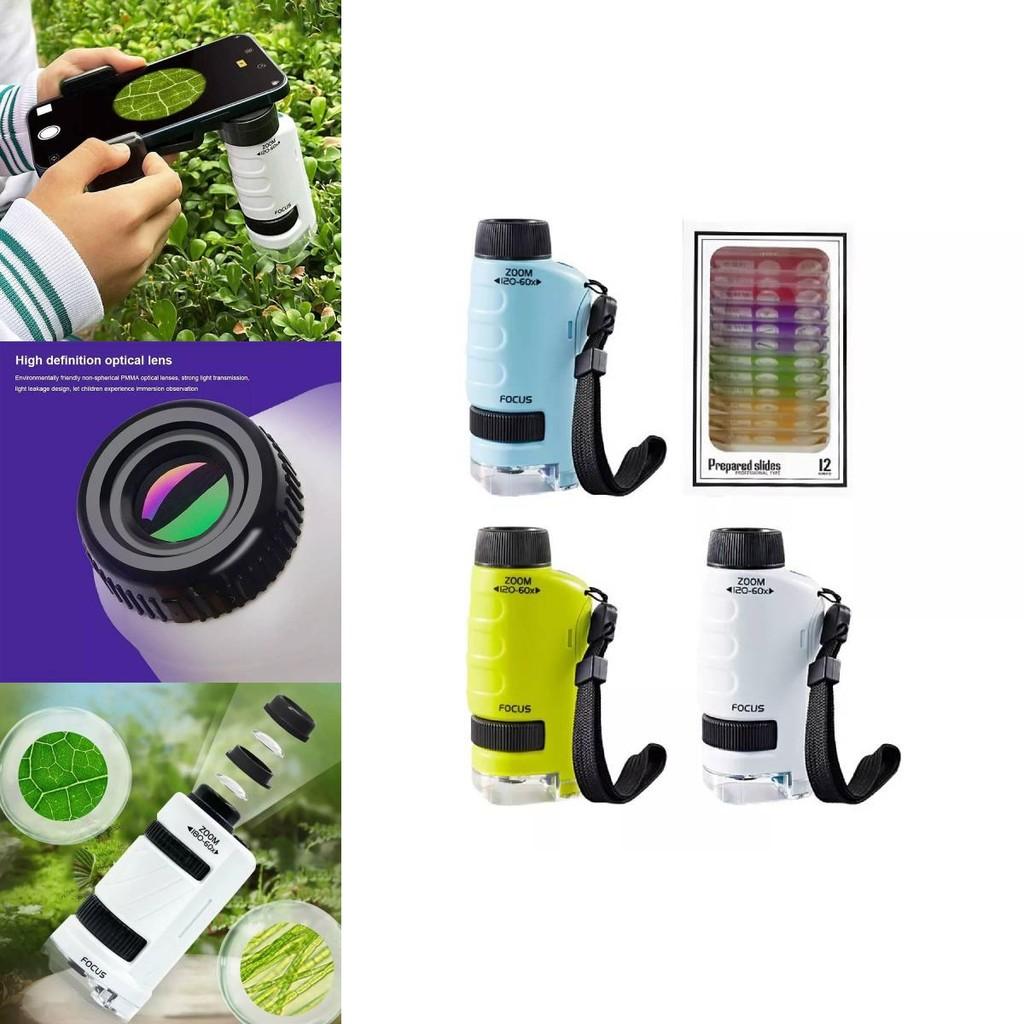 Portable Handheld High Definition Optical Microscope Educational Science Kit For Kids