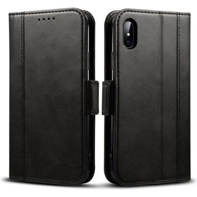 Flip Case - Premium - for iPhone X-XS - Tempered Glass - 360° Protection - Black
