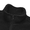 New FILA Velvet Feel Coat Men's Jet Black F51M249998F-BK