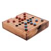 Jeu du Moulin en Bois - Marelle Nine Men Morris - Jeu de Société 2 Joueurs - Coffret Compact Voyage - Dès 6 Ans