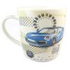 Les Trésors De Lily [P0255] - Multicolored Beige 'Vintage Cars' Porcelain Mug (+metal Box)