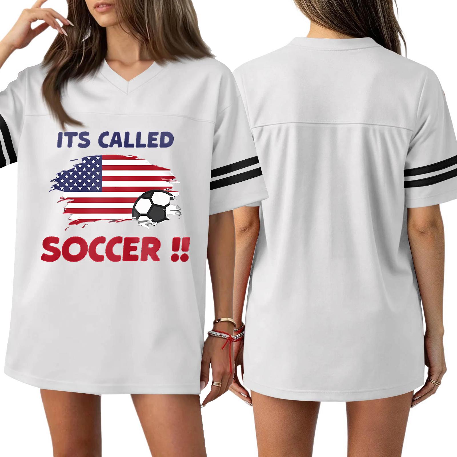 

Women s Casual & Stylish V-Neck Sports — Print Short-Sleeve Athletic T-Shirt Top XS білий