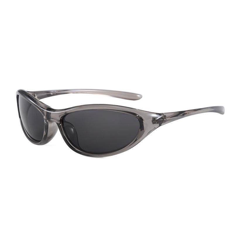 Tide punk advanced sense avant-garde men's personalized wear with sunscreen sunglasses women's concave street shot headband sunglasses