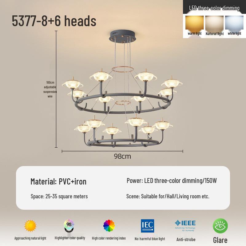 High-End Italian Nordic Designer Chandelier for Living Room, Hallway, Bar, Restaurant, or Bedroom Lighting