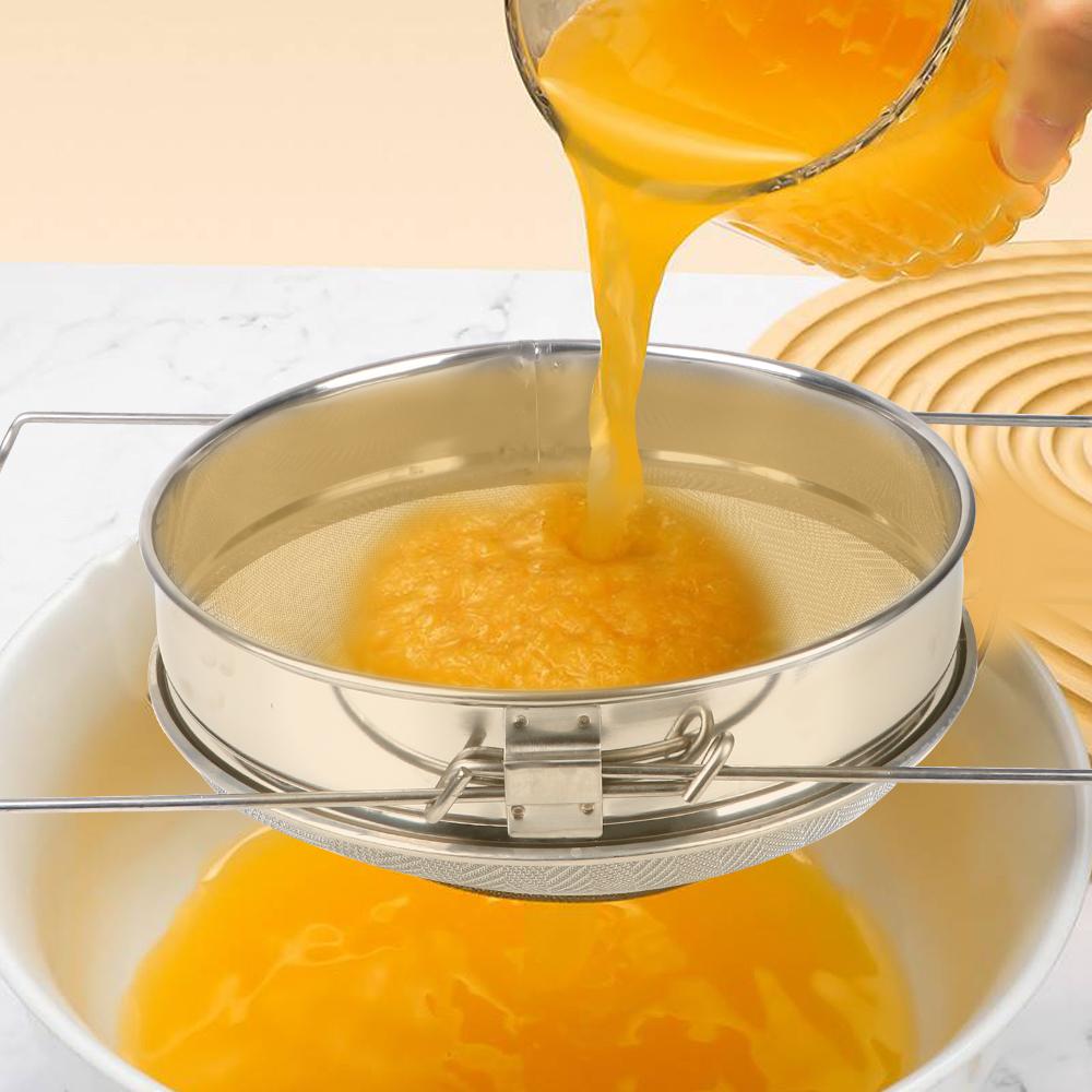 Honigsieb, Doppelsieb, Netzfiltersieb aus Edelstahl für die Bienenzucht