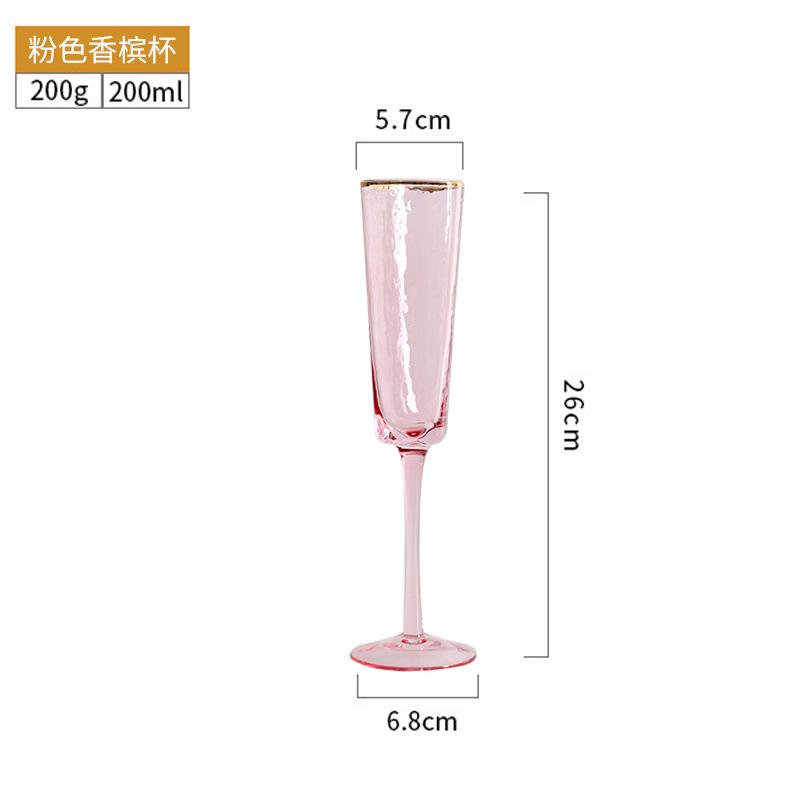 Creative hammered Phnom Penh crystal Glass small wine glass Champagne Glass