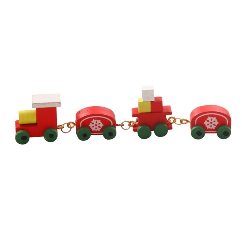 

Festival Mini Train Carriage Toy for Doll House Decors Wood Train Doll House Accessory For Children Pretend Play 1:12 красный