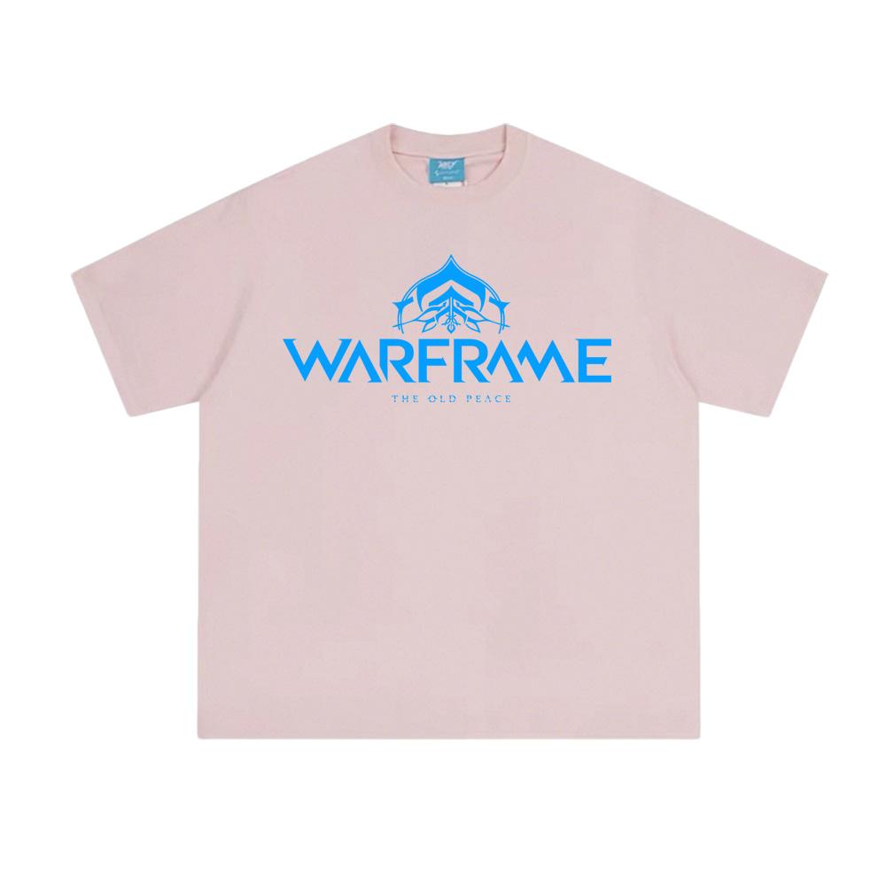 Warframe Shooting Game LOGO Print Tee 100% Cotton Round Neck T Shirts Summer Comfortable Tops