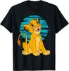 Hot Fashion Unisex The Lion King Young Simba Happy Blue Retro T-Shirt S-4XL Four Seasons