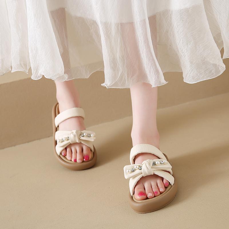 Fashion Butterfly-Knot House Slippers Platform Shoes Woman 2025 Pantofle Luxury Slides New Designer Butterfly-knot Fashion Shoes Butterf
