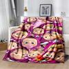 Coperta morbida in peluche 3D Masha e Orso, Cartone animato di Natale, Coperta in flanella, Plaid per Soggiorno, Camera da letto, Letto, Copertura per divano