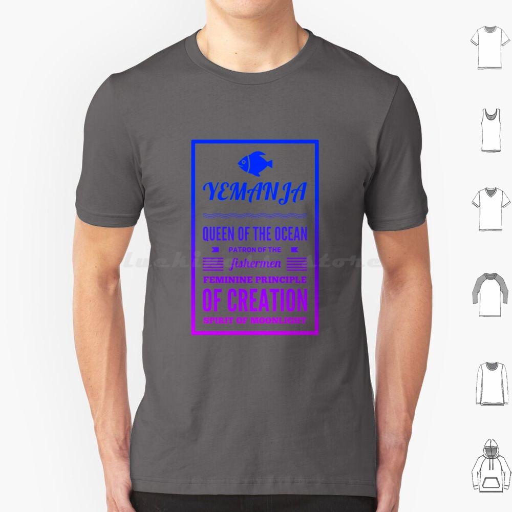 Yemanja Queen Of The Ocean T Shirt Men Women Kids 6xl Brazil Umbanda Iemanja Afro Candomblé Exú Macumba Sea Yoruba Africa
