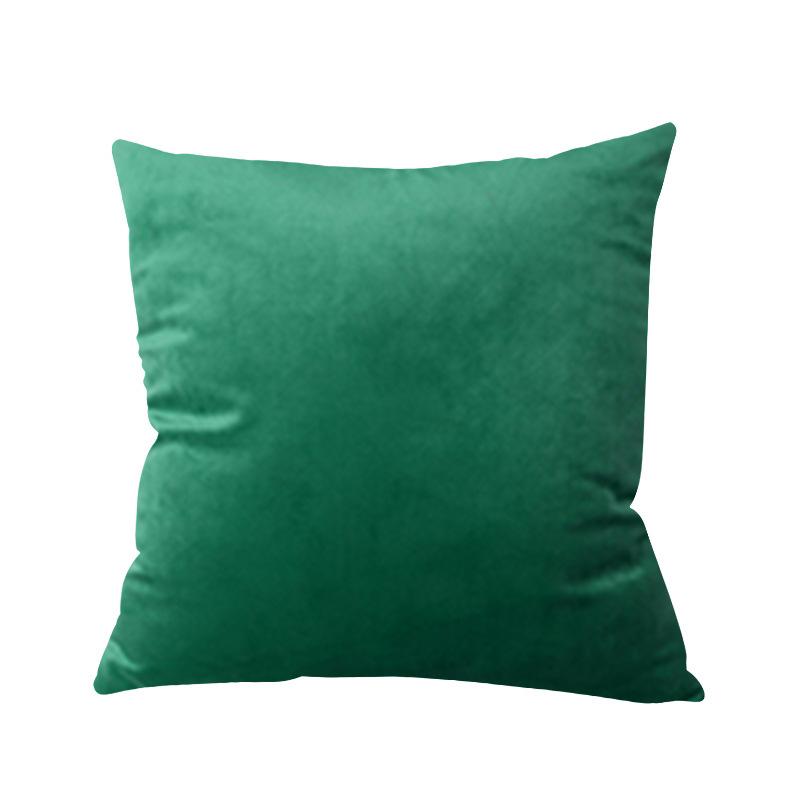 Short Plush Pillowcase Ins Style Solid Color Simple Pillow Sofa Cushion Flannel Pillow Light Luxury