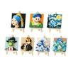 Hot Famous Painting Building Blocks With Wooden Easel Diamond Bricks Educational Toys DIY Decorations Birthday Kids Gifts