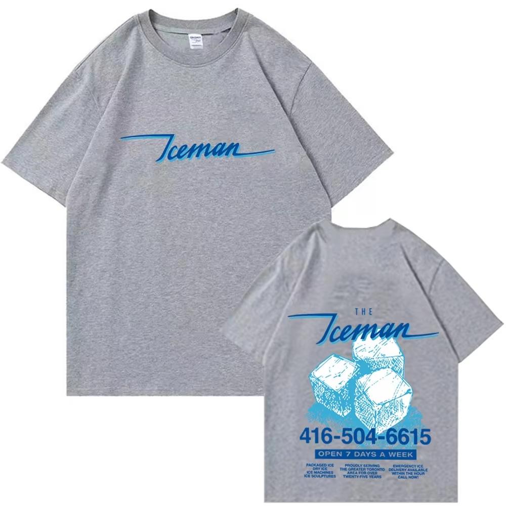 2026 Summer Fashion Trendy Tee Drake Iceman Vintage T-shirt Man Woman Harajuku Short Sleeve O-neck Casual Shirt Short Sleeve Casual Clothing