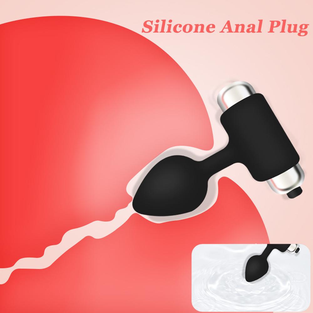 Butt Plug with Vibrator Momen Men Prostate Massager Anal Stimulator Silicone Buttplug Masturbator For Adult Anal Plug Sex Toys
