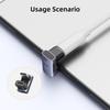 SUNKANDI USB4.0 40Gbps OTG Adapter 240W Fast Charging Converter 90-Degree USB Type-C Data Cable for MacBook Laptop Phone 8K60Hz