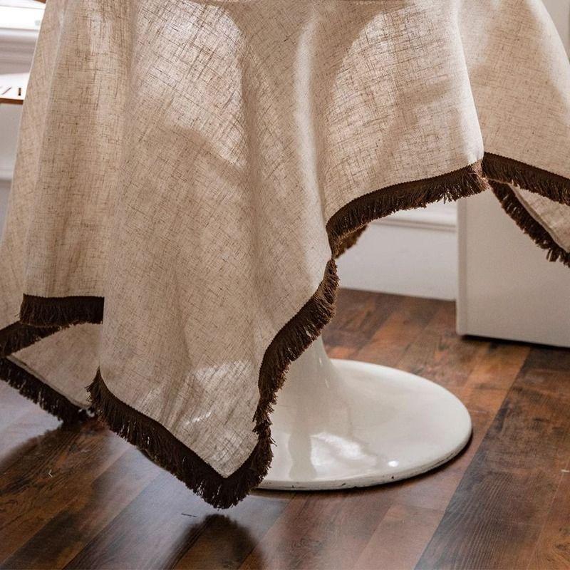 

Japanese-Style Retro Rectangular Linen Khakis 60*60cm