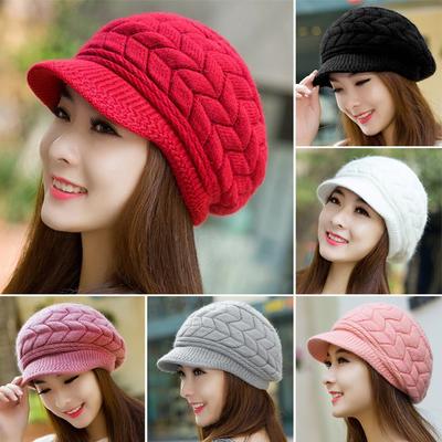 New Style Keep Warm Peaked Women Bonnet Outdoor Beanie Hat Warm Cap