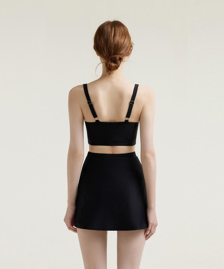 Ageunel Slit Skirt_Black