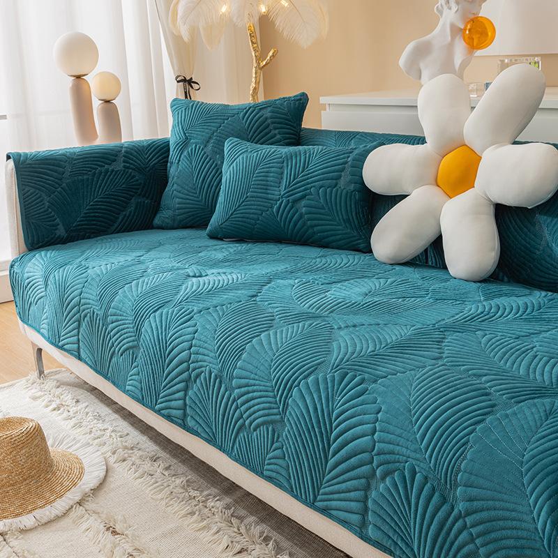 Sofa Kissen Rutschfest Einfach Modern Wintertag Kurzplüsch Sitzkissen Verdickt Vier Jahreszeiten Leder Sofa Überwurf Handtuch