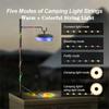 4in1 Camping Lamp Strip LED Atmosphere 10M Length Waterproof Recyclable Light Belt Outdoor Garden Decoration Lamp for Tent Room
