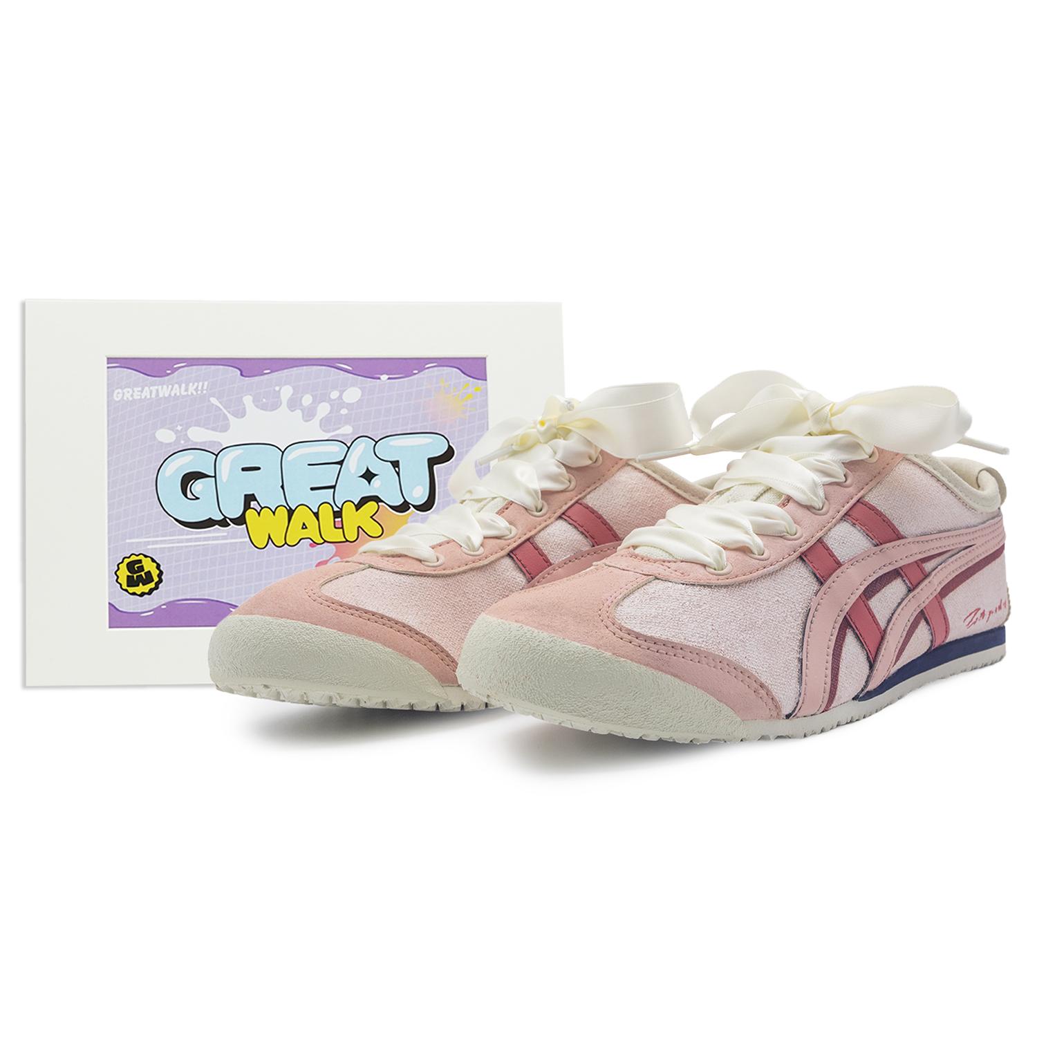 

Onitsuka Tiger MEXICO 66 Great Walk Low top Casual Shoes Unisex Pink Yellow 1183A360-205(Team322-) 38