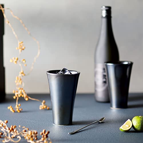 Dolce Duo Pair of Tumblers, Beer Cups and Shochu Cups, 330ml, Boxed, Made In Japan, Mino Ware, Perfect As a Gift, Present, or Birthday Gift, HO-1691