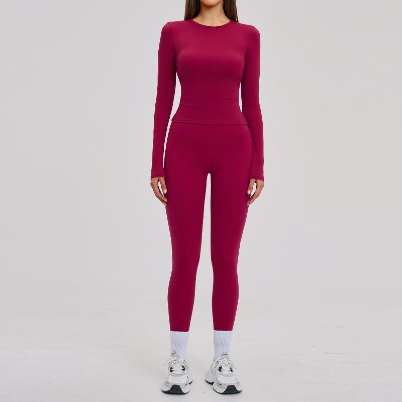 Yoga suit grinding tight sports and leisure suit women's outdoor running fitness suit