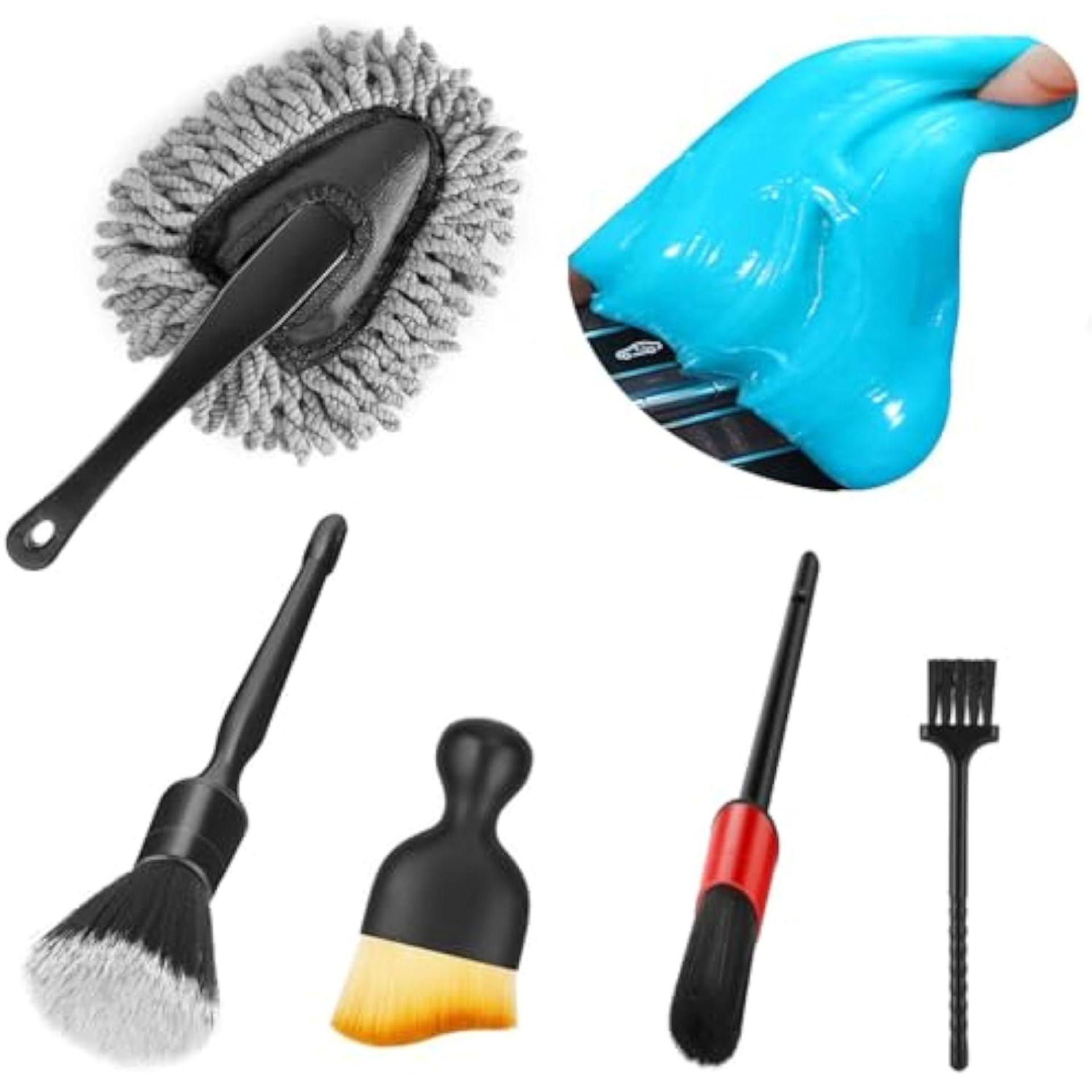 

Universal Car Interior Cleaning Kit: Duster Brush & Gel for Cars, Trucks, SUVs 1 Set