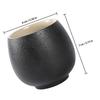 Black Traditional Ceramic Teacup for Drinking Tea Home Office Tea Use Heat Resistant Crack Resistant Smooth Surface Simple