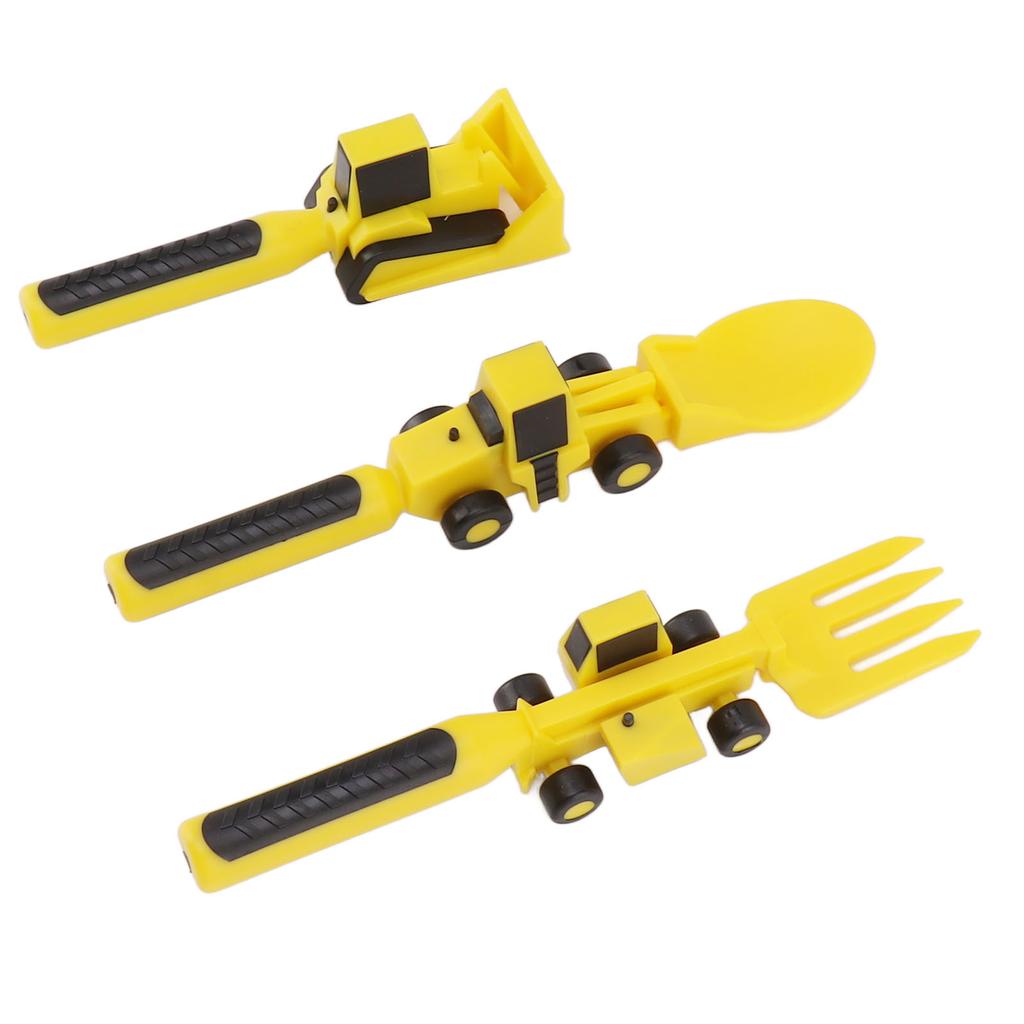 Utensili da costruzione per bambini Set da tavola per bambini a tema edile con forchetta da escavatore