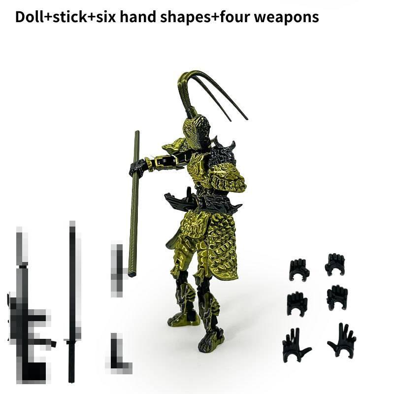 Hochwertige Schwarze Mythologie Wukong Gelenkige Actionfigur Sammlerspielzeug Set