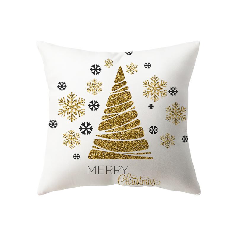 Christmas Theme Christmas Decoration Printing Pattern Cushion Cover Home Living Room Sofa Decoration Pillow Pillow Cover