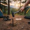 Heavy Duty Camping Hammer Carbon Steel Claw Hammer for Outdoor Tent Ergonomic Grip Camping Hammer Outdoor
