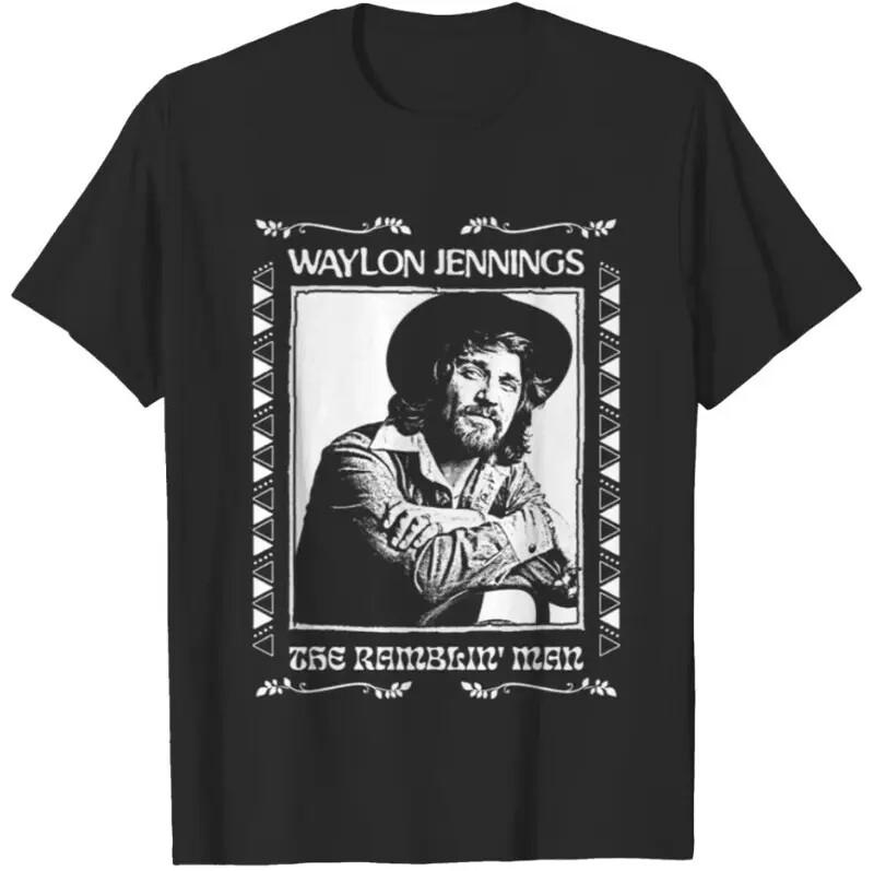 Retro Waylon Jennings Singer Shirt Unisex T-Shirt Gift For Country Music Fan Unisex T-Shirt L