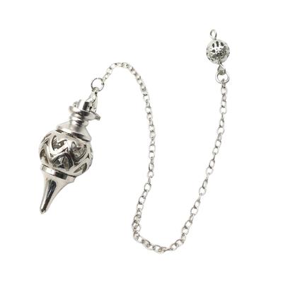 Goldfarbenes Kupferpendel zur Verbesserung der Meditation und des Chakra-Ausgleichs Spiritueller Schmuck Unisex Wahrsage-Accessoire